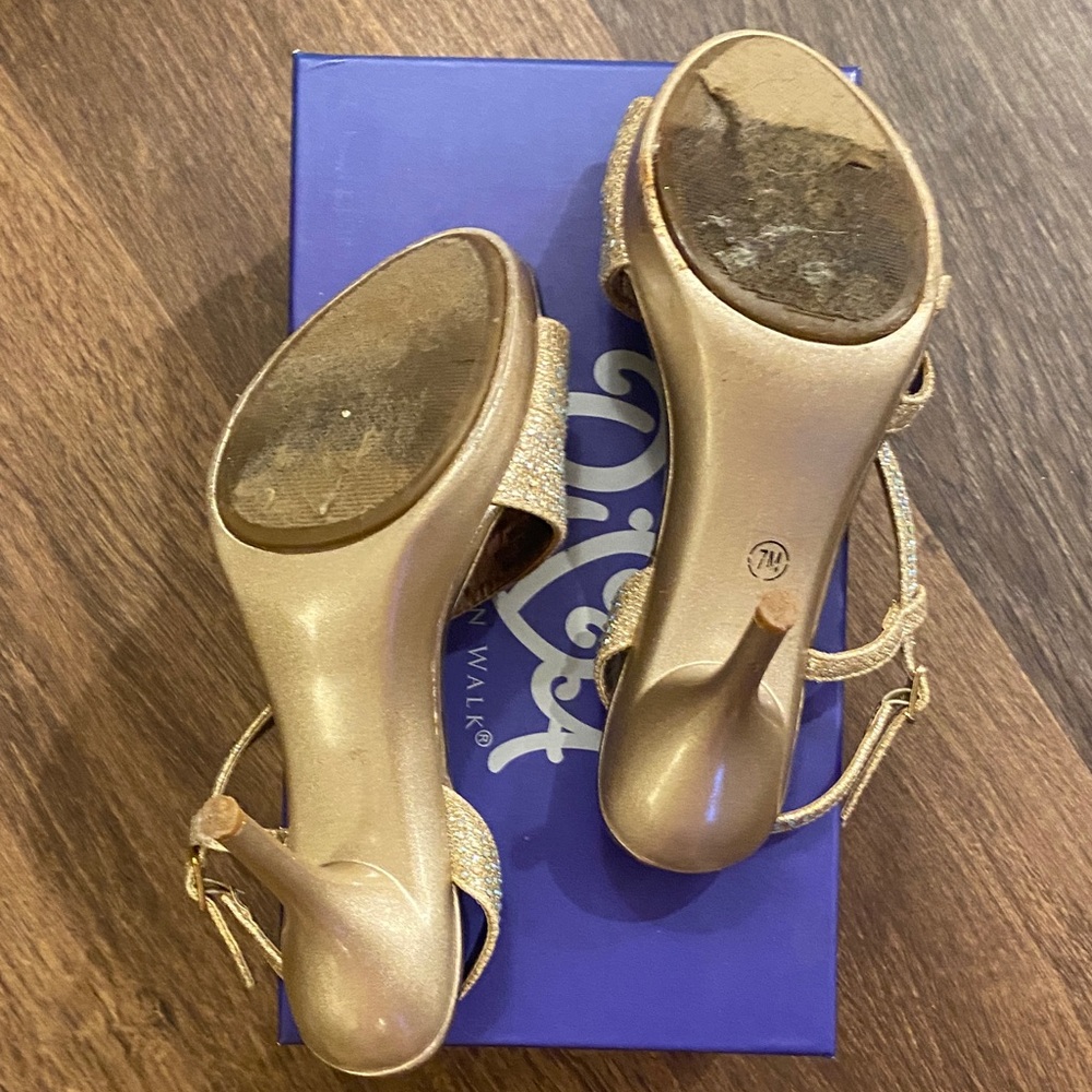 Women's Sparkling Champagne Heels - Picture 3 of 5